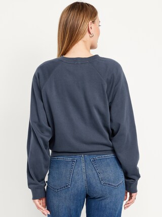 SoComfy Oversized Graphic Raglan Sweatshirt | Old Navy (US)