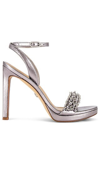 Jade Perla Heel in Pewter | Revolve Clothing (Global)