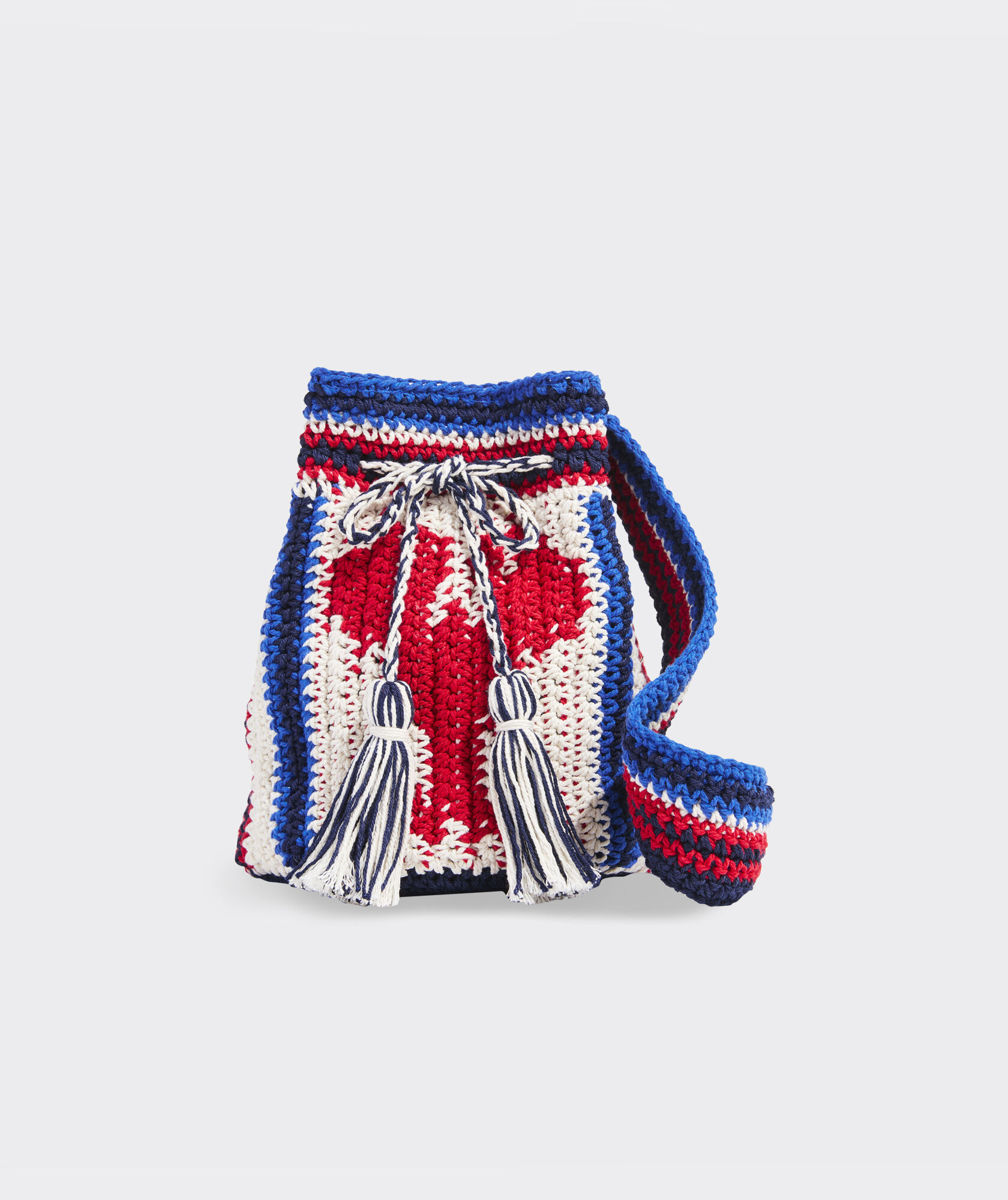 Crochet Crossbody Bucket Bag | vineyard vines