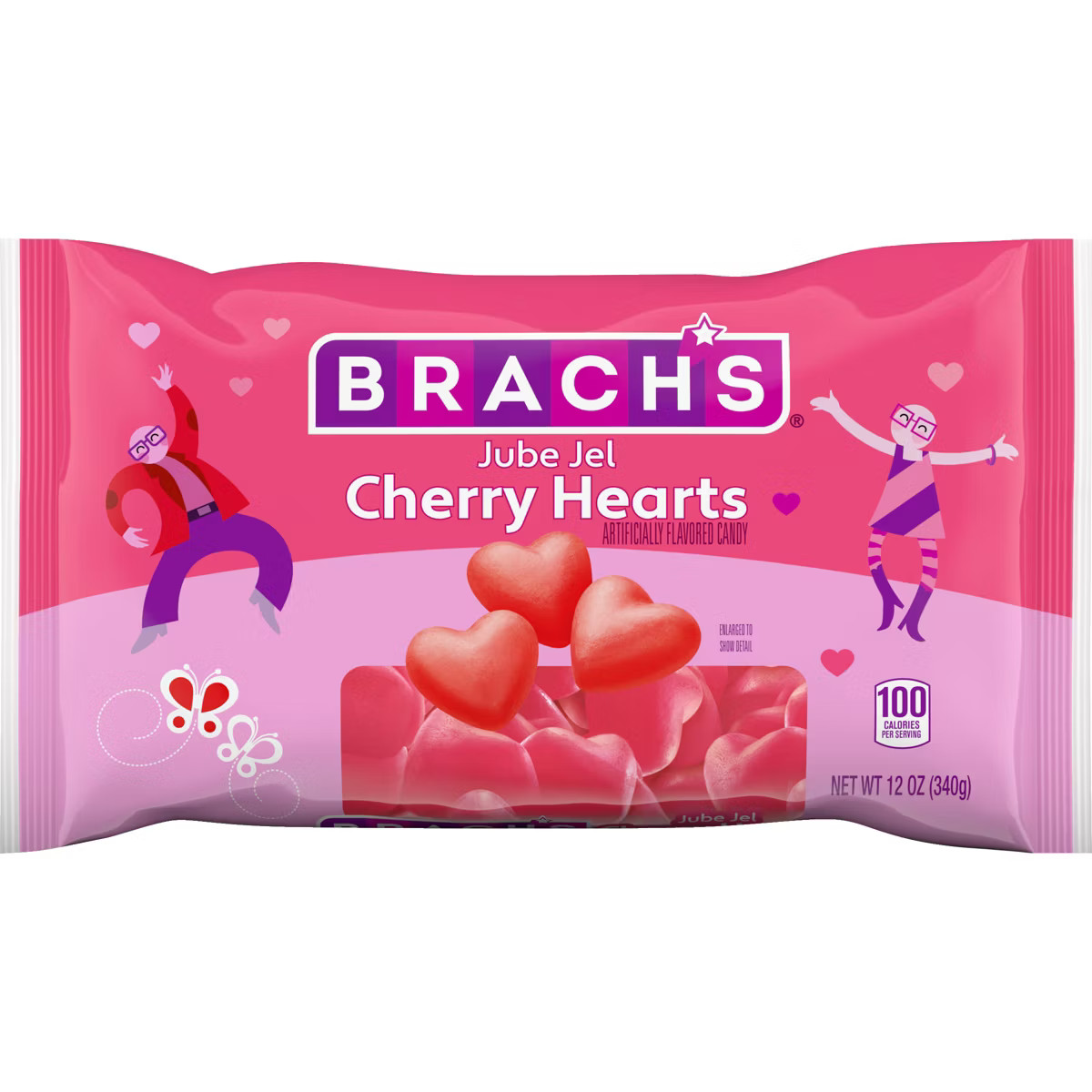 Brach's Valentine's Jube Jel Cherry Hearts Candy - 12oz | Target