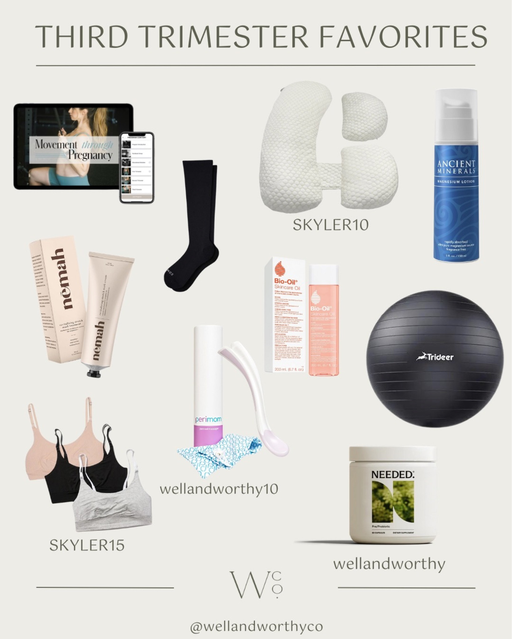 All my third trimester favorites, can’t believe we are at the end of this pregnancy! Use my codes listed for additional discounts 🤰

The Sleepy Belly code can be used on their direct website: SKYLER10

Bodily: SKYLER15 for orders over $125

#LTKbaby #LTKbump