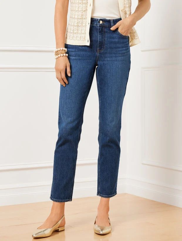 Slim Straight Ankle Jeans - Bettina Wash | Talbots