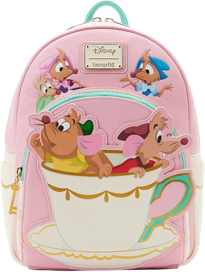 Loungefly Cinderella Gus and Jaq Teacup Mini Backpack | Amazon (US)