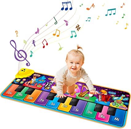 Kids Musical Piano Mats with 25 Music Sounds,Musical Toys Baby Floor Piano Keyboard Mat Carpet An... | Amazon (US)