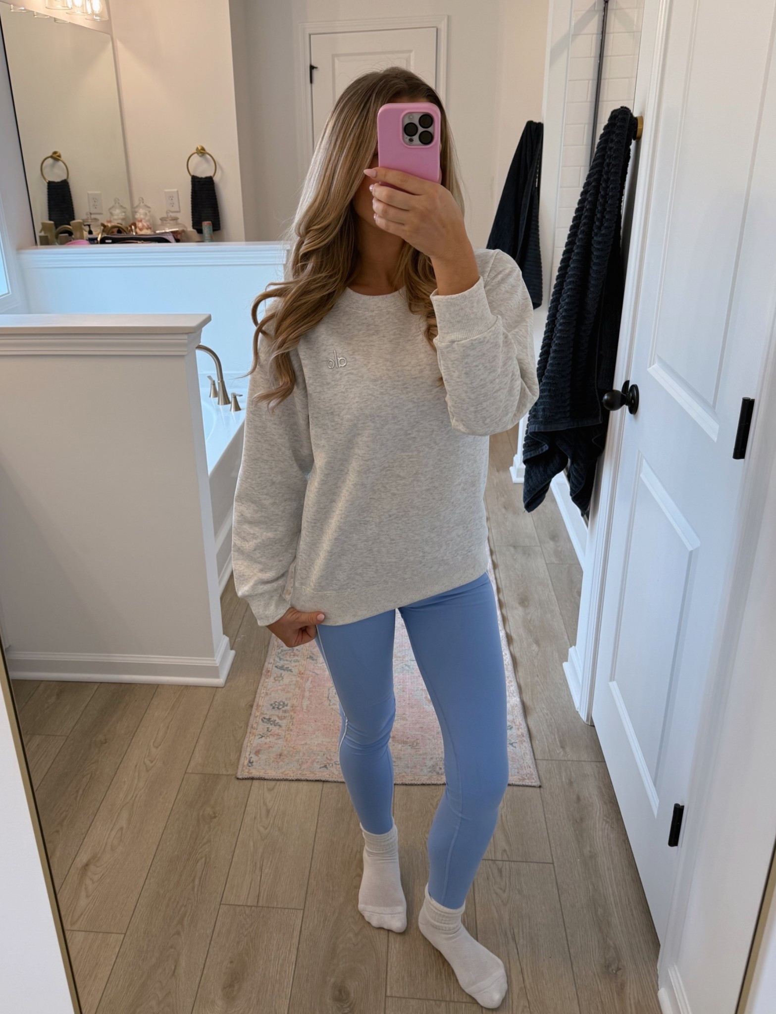 rainy days at home 🤝🏼 cozy outfits 

Save 30% on my entire Alo look, no code needed! #aloversary

#LTKootd #LTKActive #LTKSaleAlert