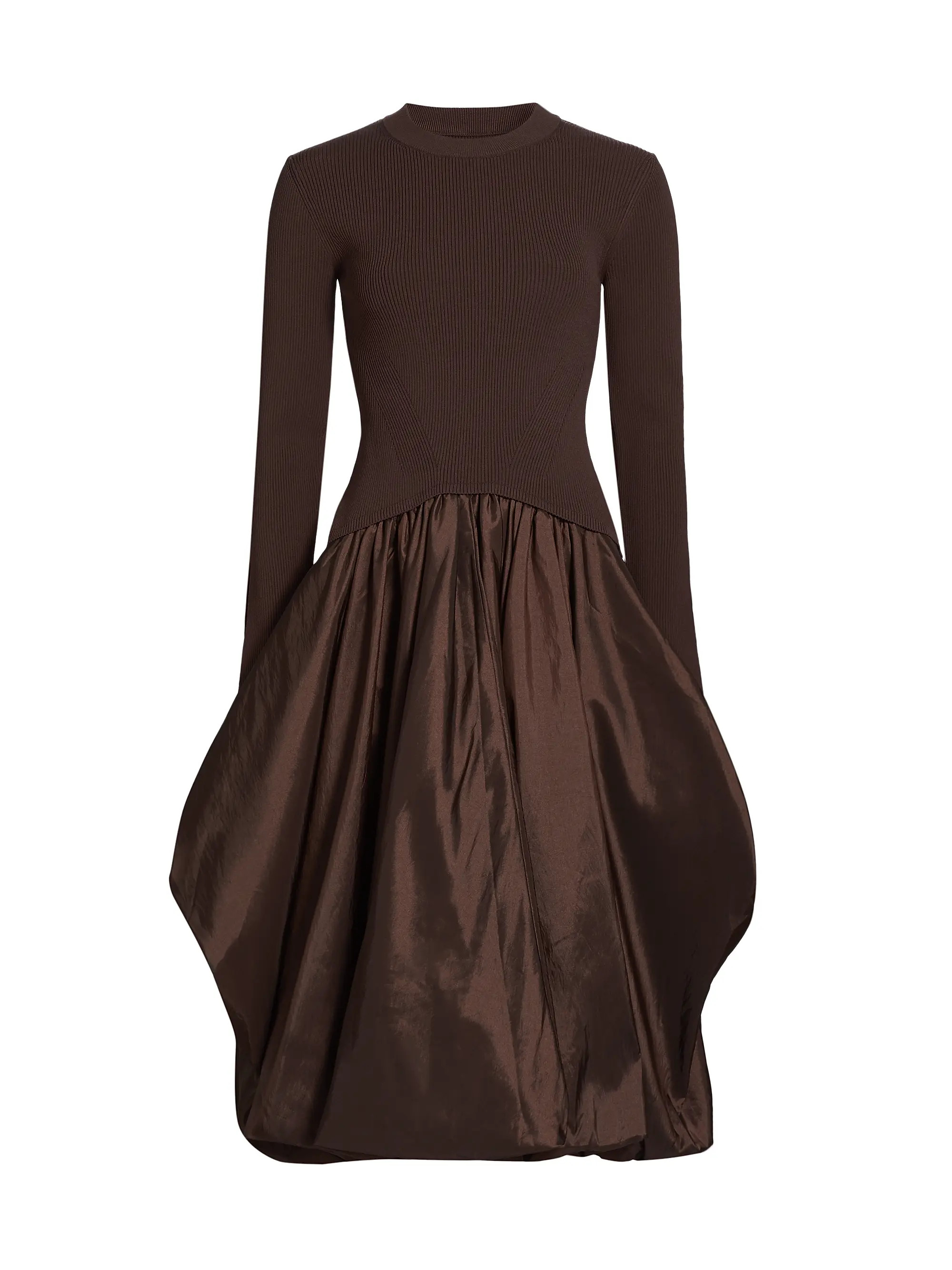 Kenlie Mix Media Balloon Cocktail Dress | Saks Fifth Avenue