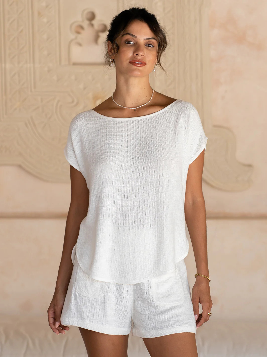 Casa Linen Blend Top Coconut | Linen Blend Casa Top | Nomad the Label