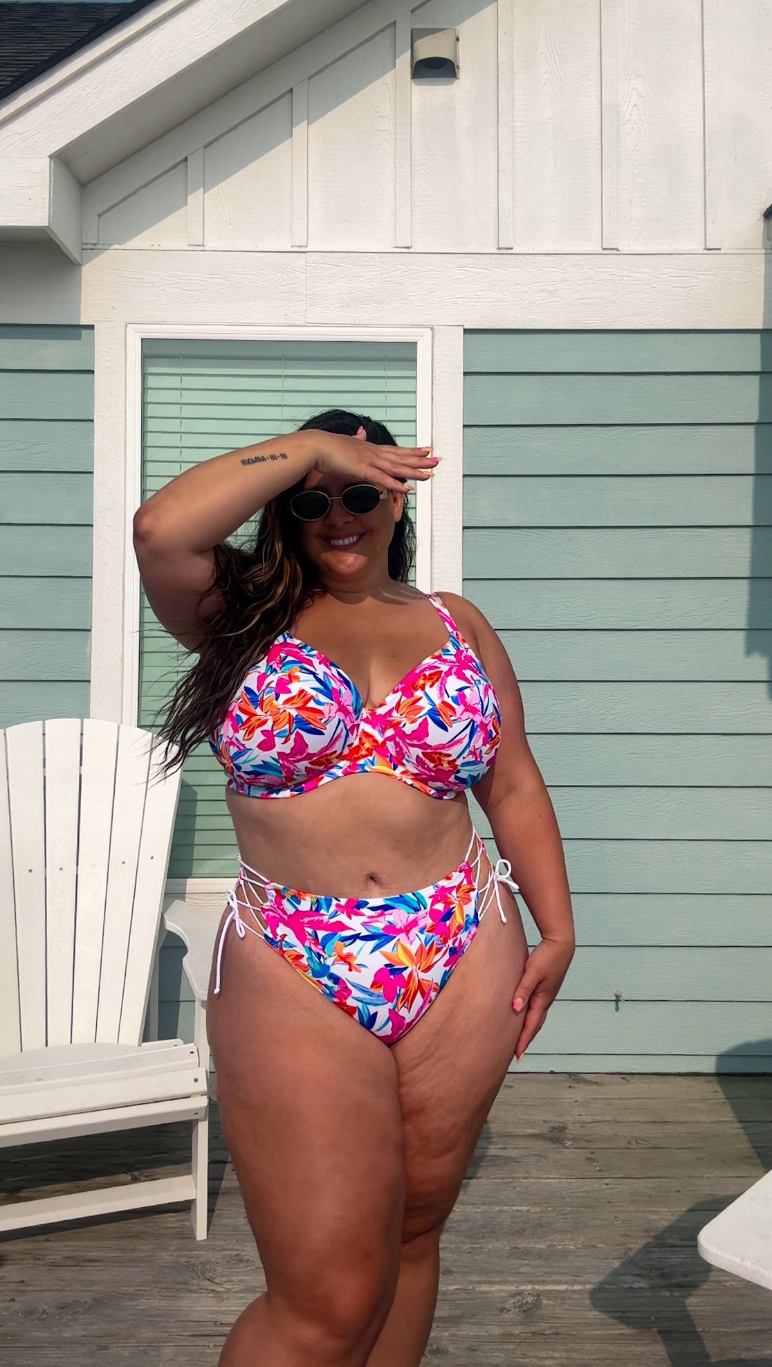 Bra sized underwire bikini! 

Top: US 38L 
Bottom: US 12 / LARGE 


#LTKPlusSize #LTKMidsize #LTKSwim