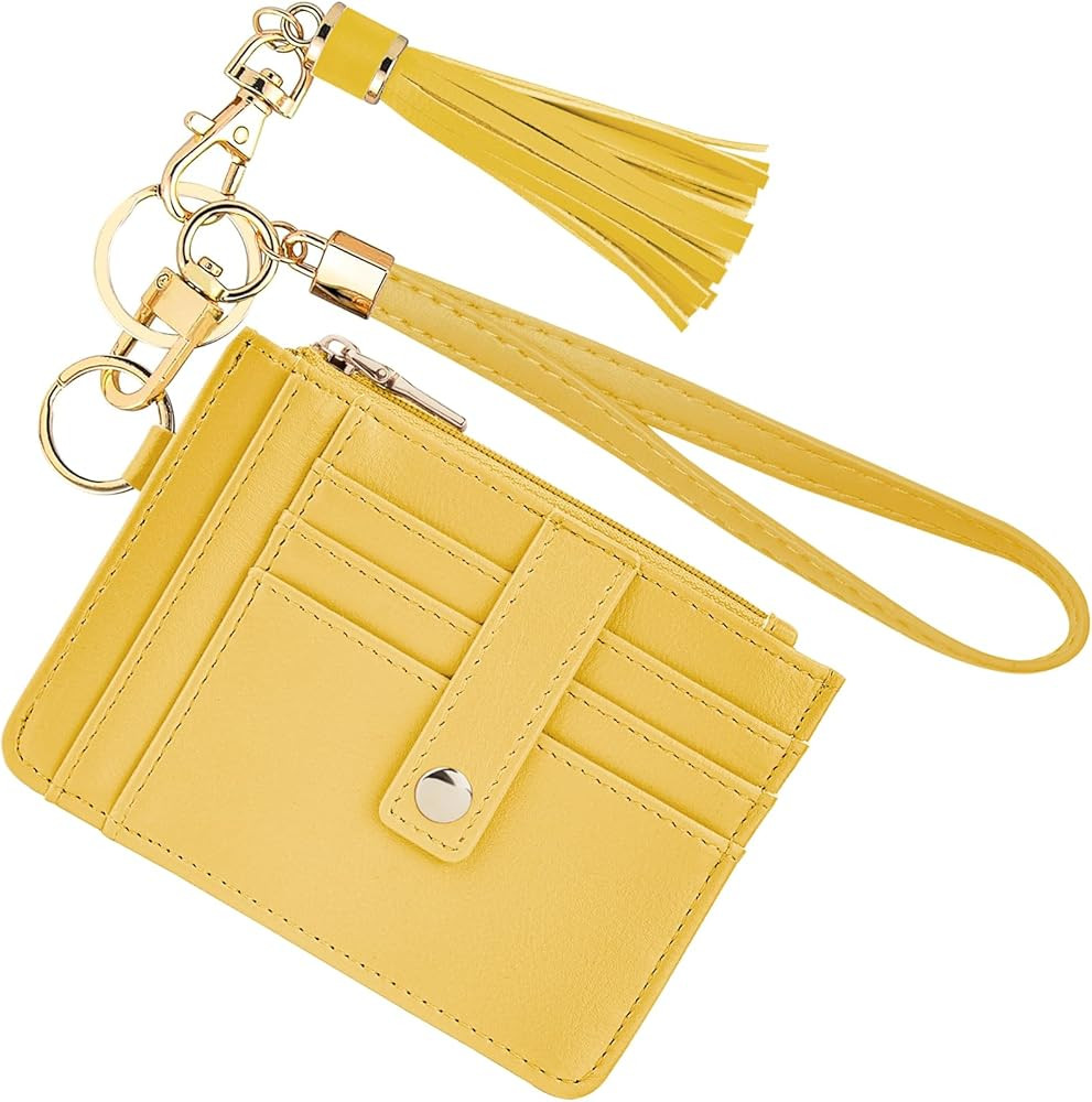 KNGITRYI Small Wristlet Wallets for Women RFID Credit Card Holder Wallet Keychain Wristlet Wallet... | Amazon (US)