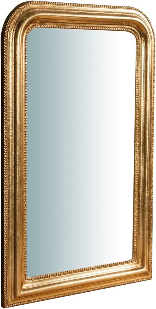 Wall Mirror Bathroom and Bedroom 45 x 71 x 4 cm | Entrance Mirror with Hooks | Gold Mirror | Amazon (US)