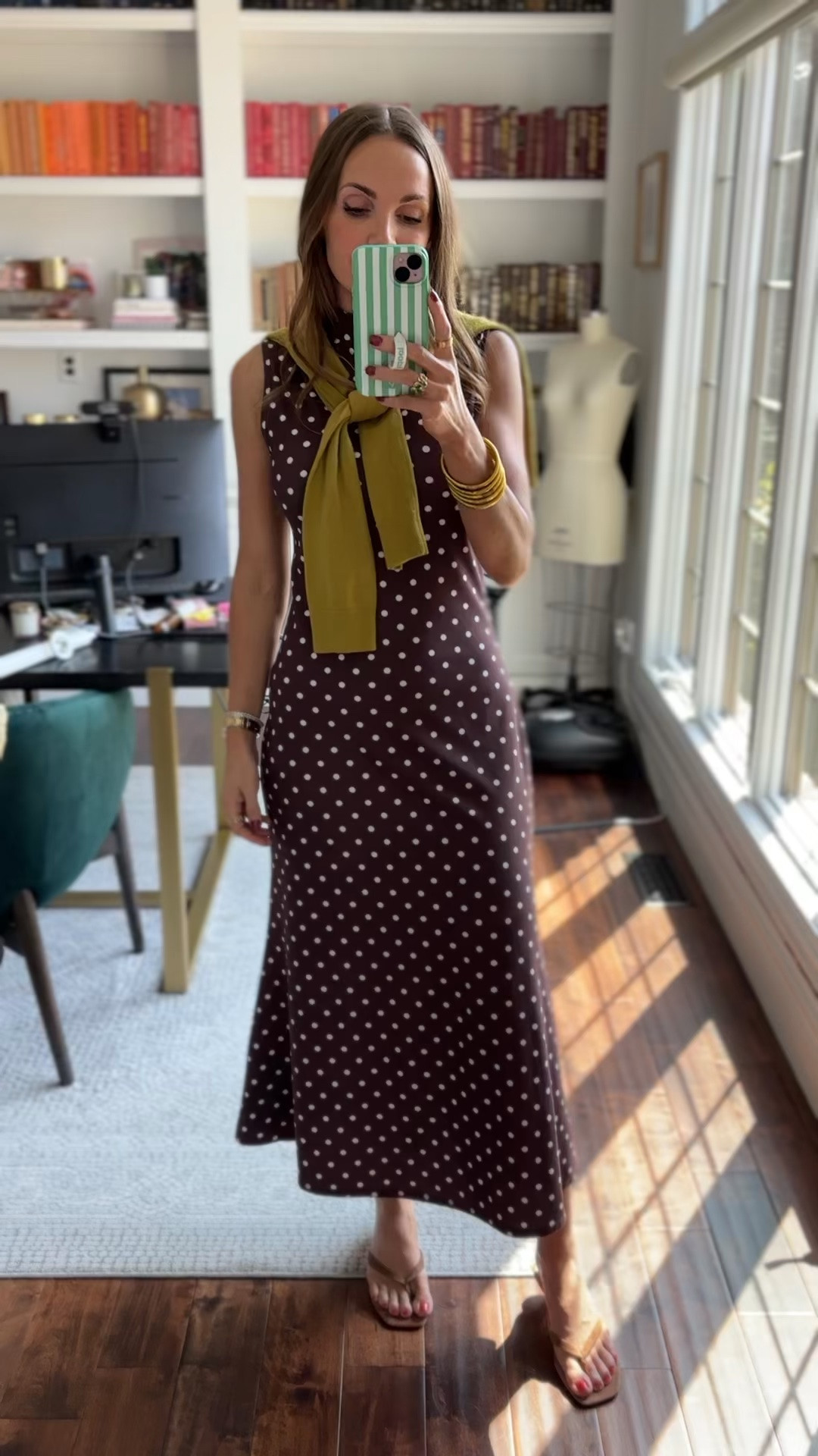 Sunday outfit of the day - this dress is under $50 and comes in a bunch of colors