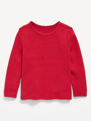 Cozy Long-Sleeve Waffle-Knit T-Shirt for Toddler Girls | Old Navy (US)