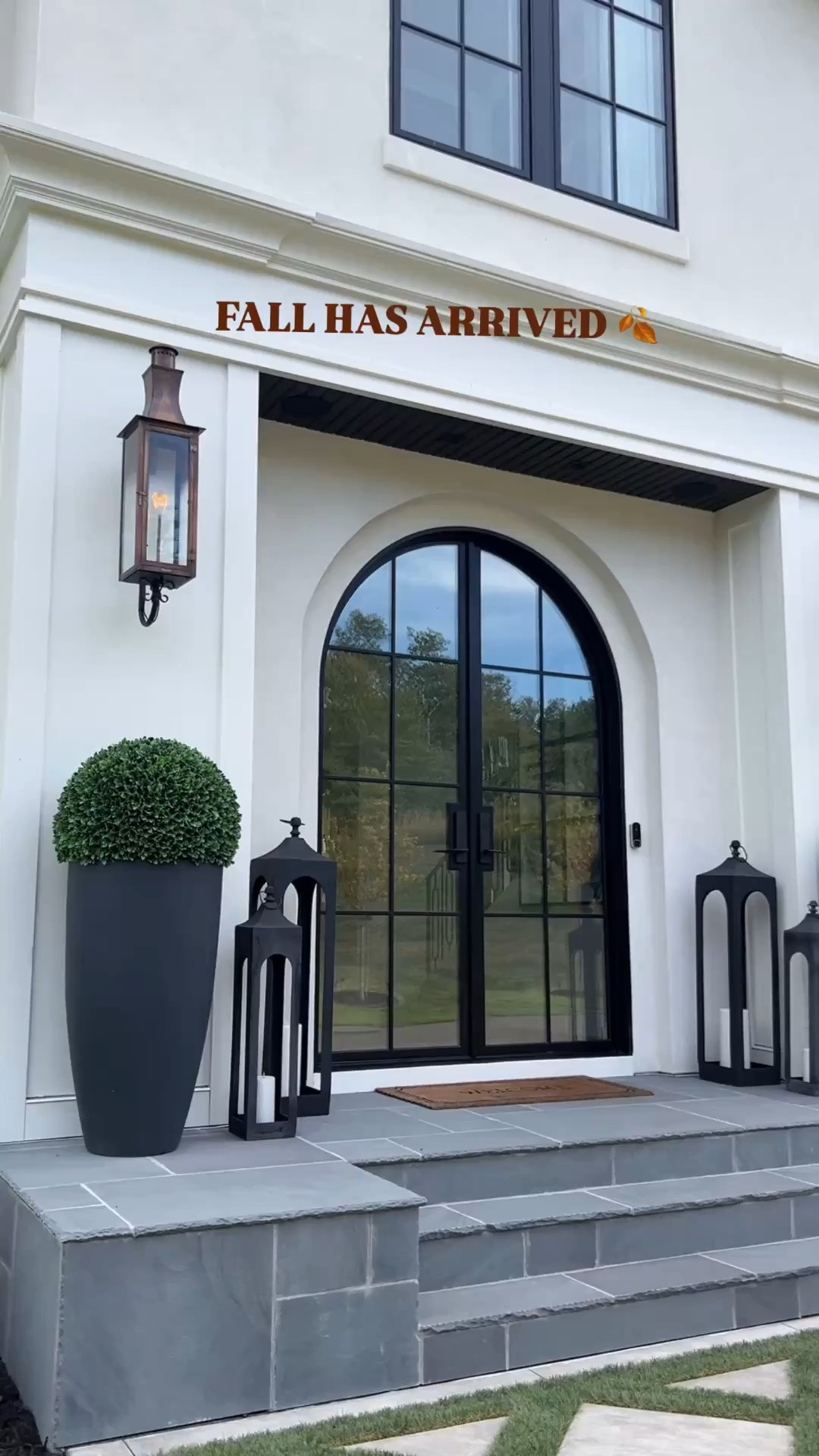 Fall porch decor 
Pottery barn candles 
Hobby lobby and Walmart floral 
Bevolo lanterns

#LTKSeasonal #LTKHome #LTKdayinmylife