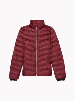 Tommy Hilfiger Women's Essential Puffer Jacket Burgundy - XS | Tommy Hilfiger (US)