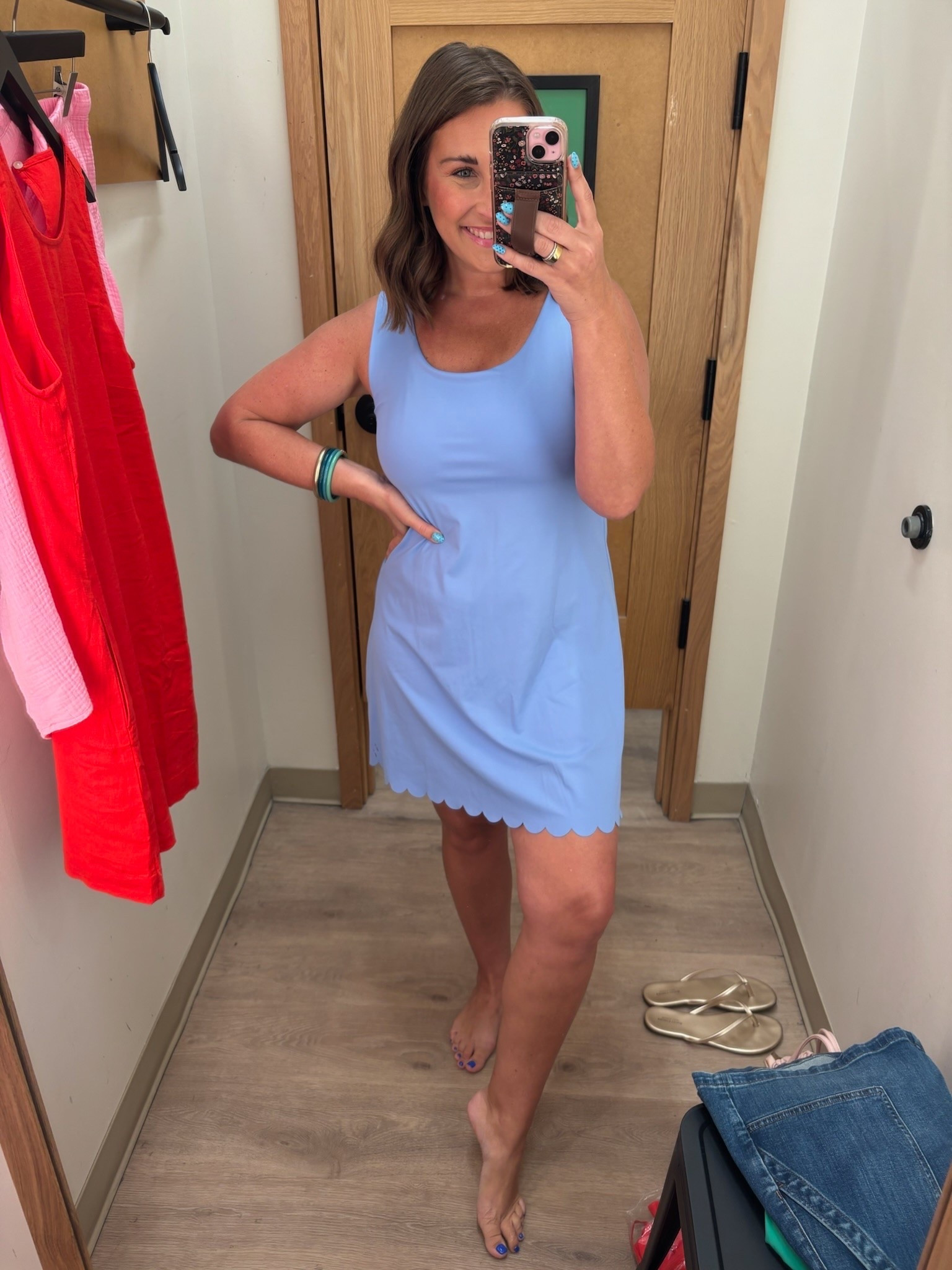 Love the color and scallop detail!!!😍 41% off + an extra 60% off with code SUNSET60!

@jcrew  summer, fall, active, dress, fitness, activewear

#LTKootd #LTKSaleAlert #LTKSeasonal