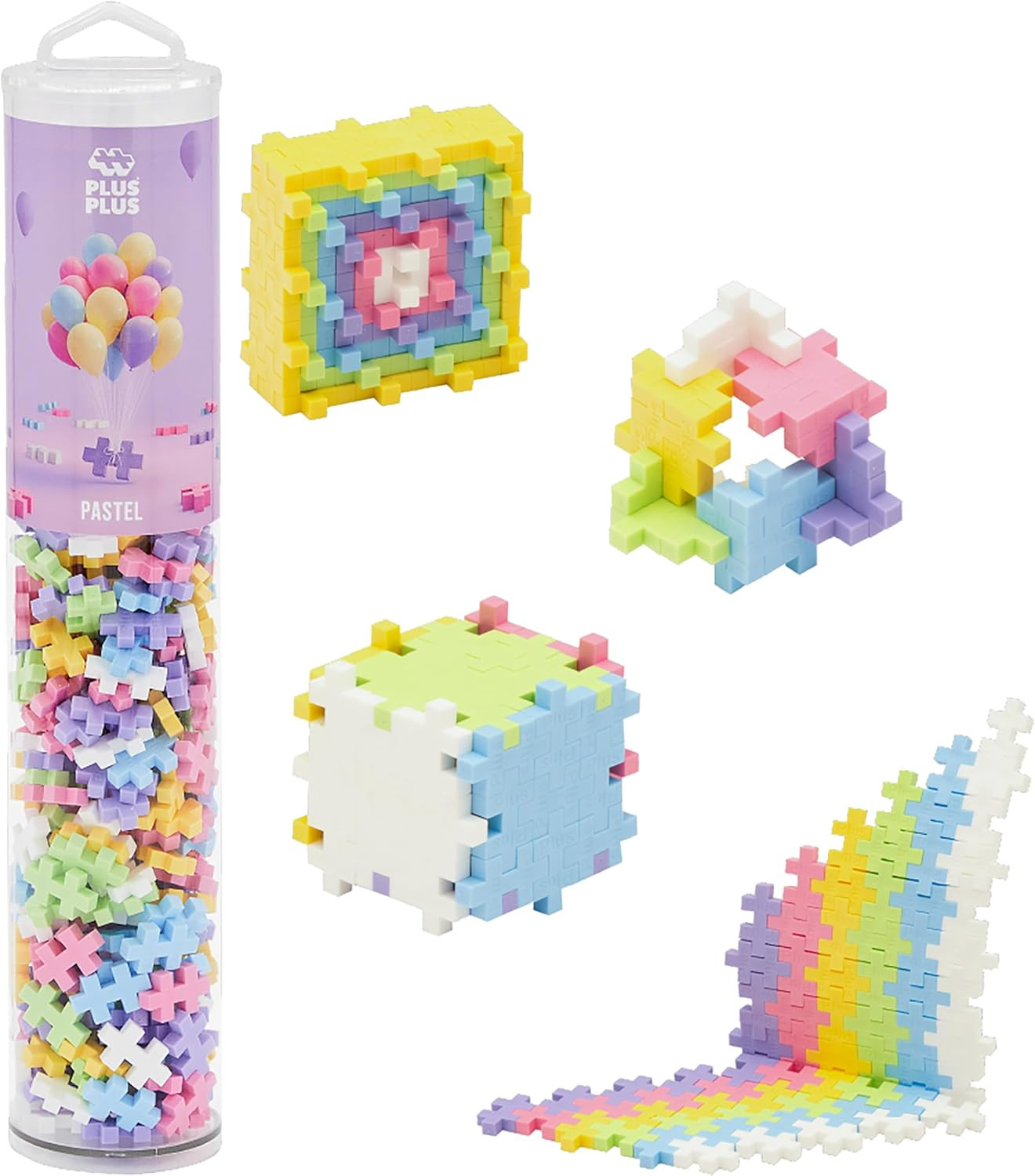 PLUS PLUS 240 Piece Interlocking Building Blocks for Kids, Open Ended Connecting Toys, STEM Bin C... | Amazon (US)