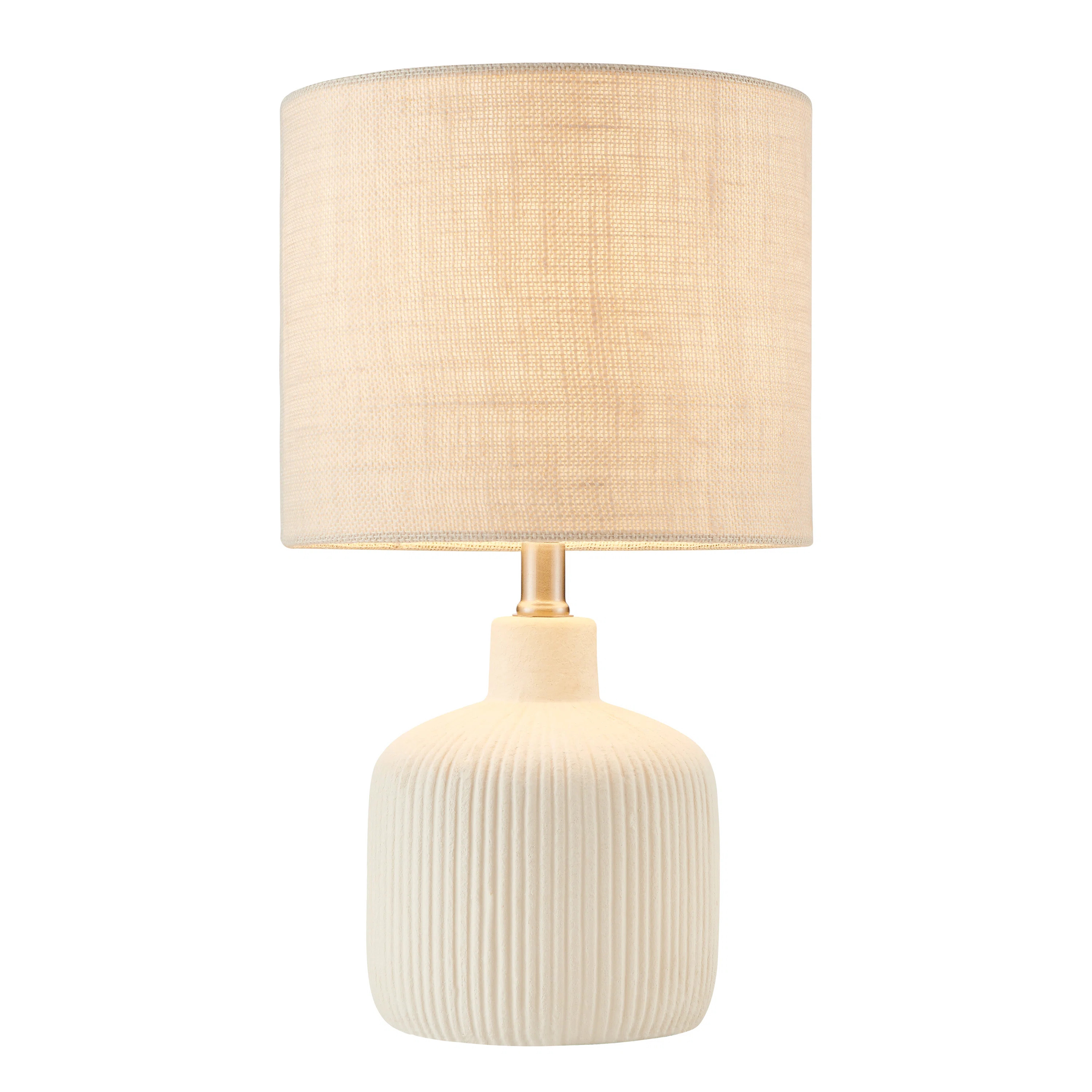 17.75 Cream White Ceramic Table Lamp | Wayfair North America