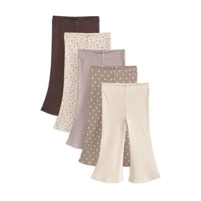 NEXT Kids' Rib Assorted 5-Pack Rib Leggings in Neutral at Nordstrom, Size 6-7 | Nordstrom