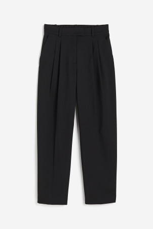 Ankle-length trousers - Black - Ladies | H&M GB | H&M (UK, MY, IN, SG, PH, TW, HK)