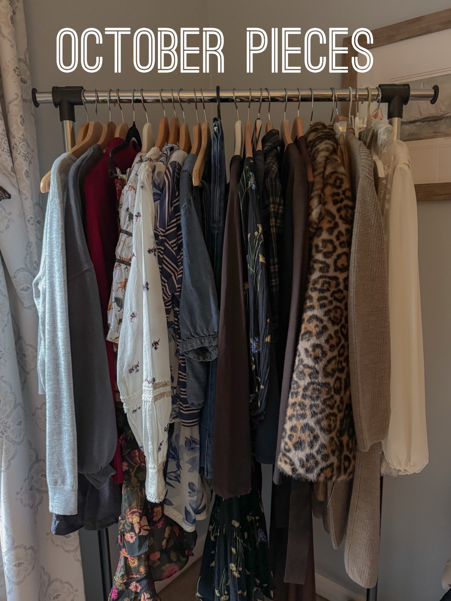 My October wardrobe! I recently started doing this at the beginning of the month. Putting everything I want to wear front and center on a rack and being able to grab and go makes my life easier.

#LTKgrwm #LTKmomlife #LTKOver40