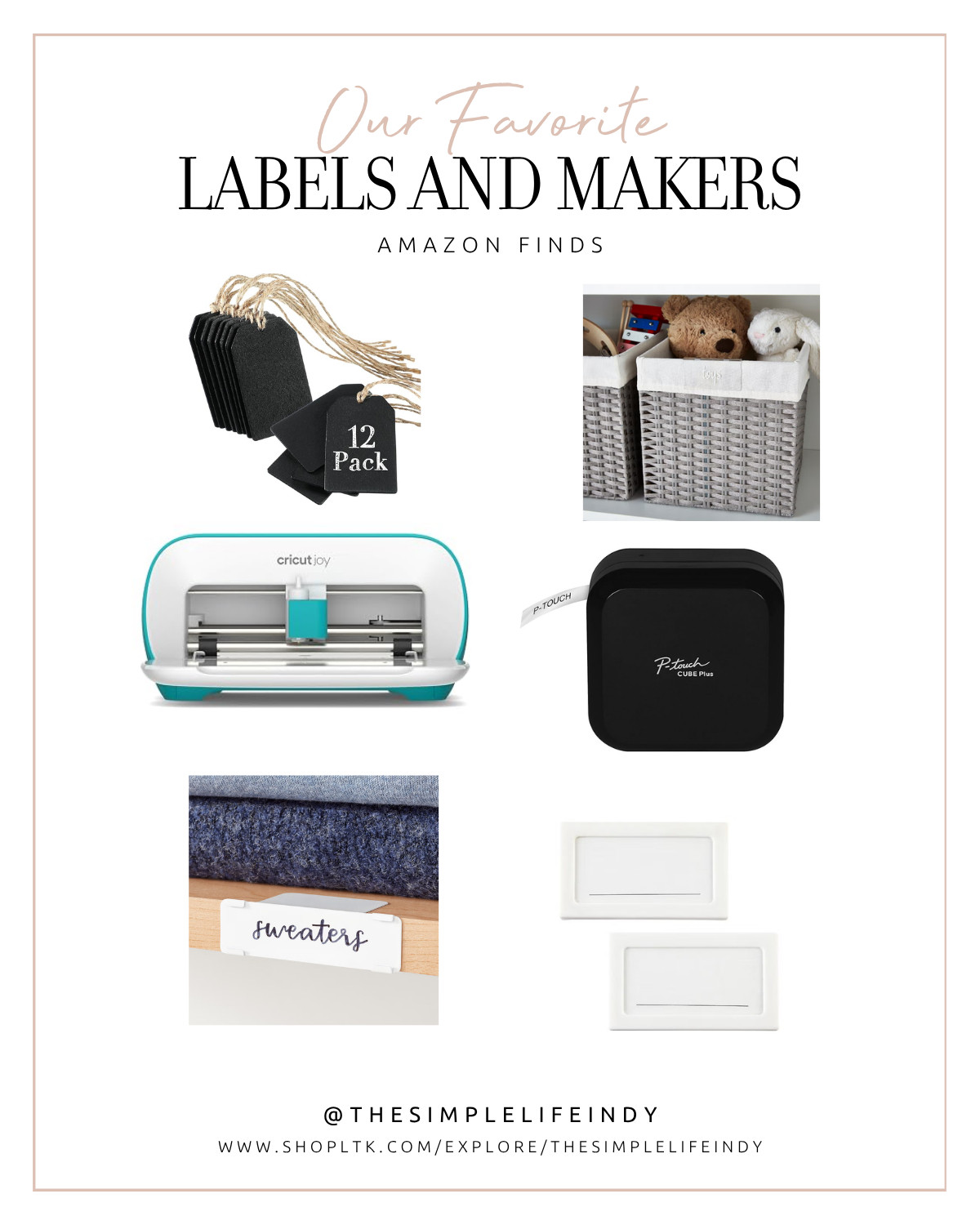 Our favorite labels + label makers for creating thoughtful home organization systems that are easy to use, easy to maintain, and just a little prettier too. From quick everyday labels to custom finishes, these are the tools we reach for again and again.

#LTKmomlife #LTKHome