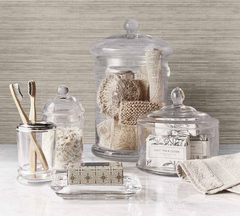 Classic Handcrafted Glass Bathroom Accessories | Pottery Barn (US)