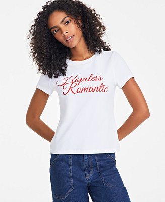 Women's Hopeless Romantic Graphic T-Shirt, Exclusively at Macy's | Macy's