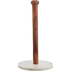Wood and Marble Paper Towel Holder | Amazon (US)
