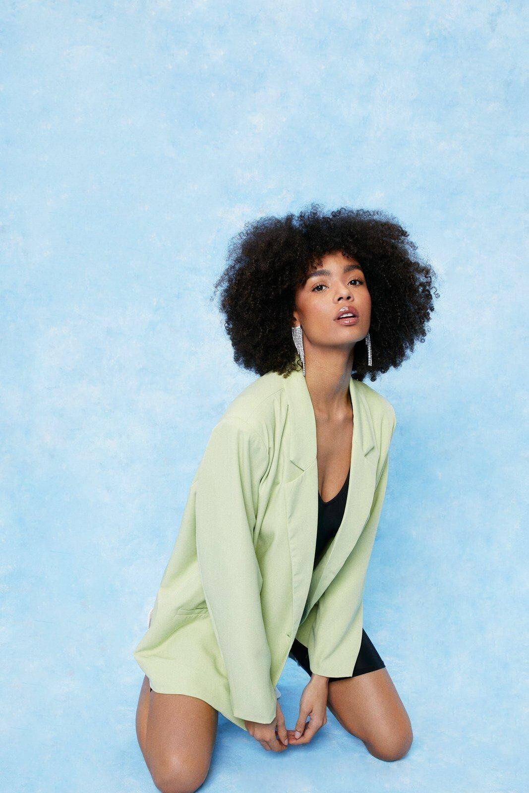 Oversized Shoulder Padded Single Breasted Blazer | NastyGal (UK, IE)