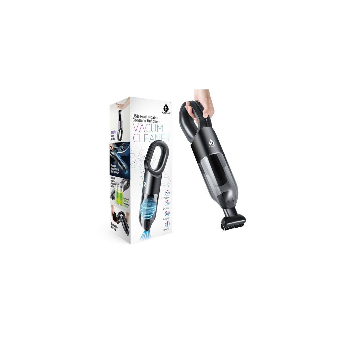 Pursonic Usb Rechargeable Cordless Handhelds Vacuum Cleaner | Target