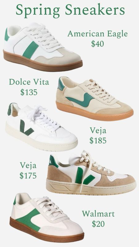 I’m loving these green sneakers for spring! I can’t believe the Walmart option is only $20!!! Comes in so many color options, too! 
………………..
spring trends spring sneakers spring shoes shoes under $50 sneakers under $25 sneakers under $20 sneakers under $50 green sneakers white sneakers Adidas gazelles travel shoes resort wear travel outfit travel look new balance sneakers dolce vita sneakers Veja sneakers walmart sneakers American eagle sneakers 

#LTKshoecrush #LTKSpringSale #LTKfindsunder50