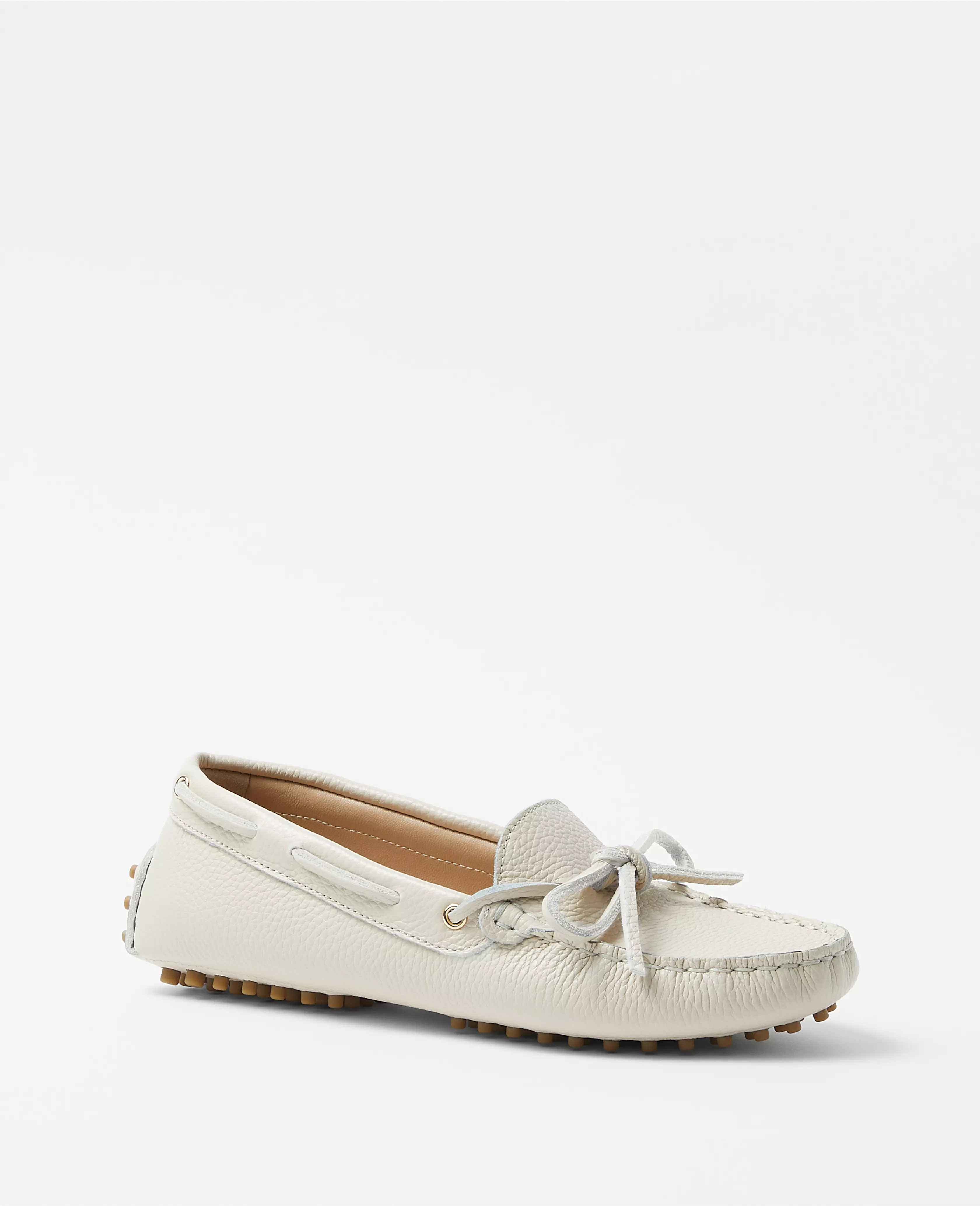 AT Weekend Leather Driving Moccasins | Ann Taylor (US)