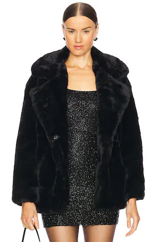 BLANKNYC Faux Fur Coat in Black from Revolve.com | Revolve Clothing (Global)