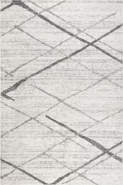 Grey Broken Lattice Area Rug | Rugs USA