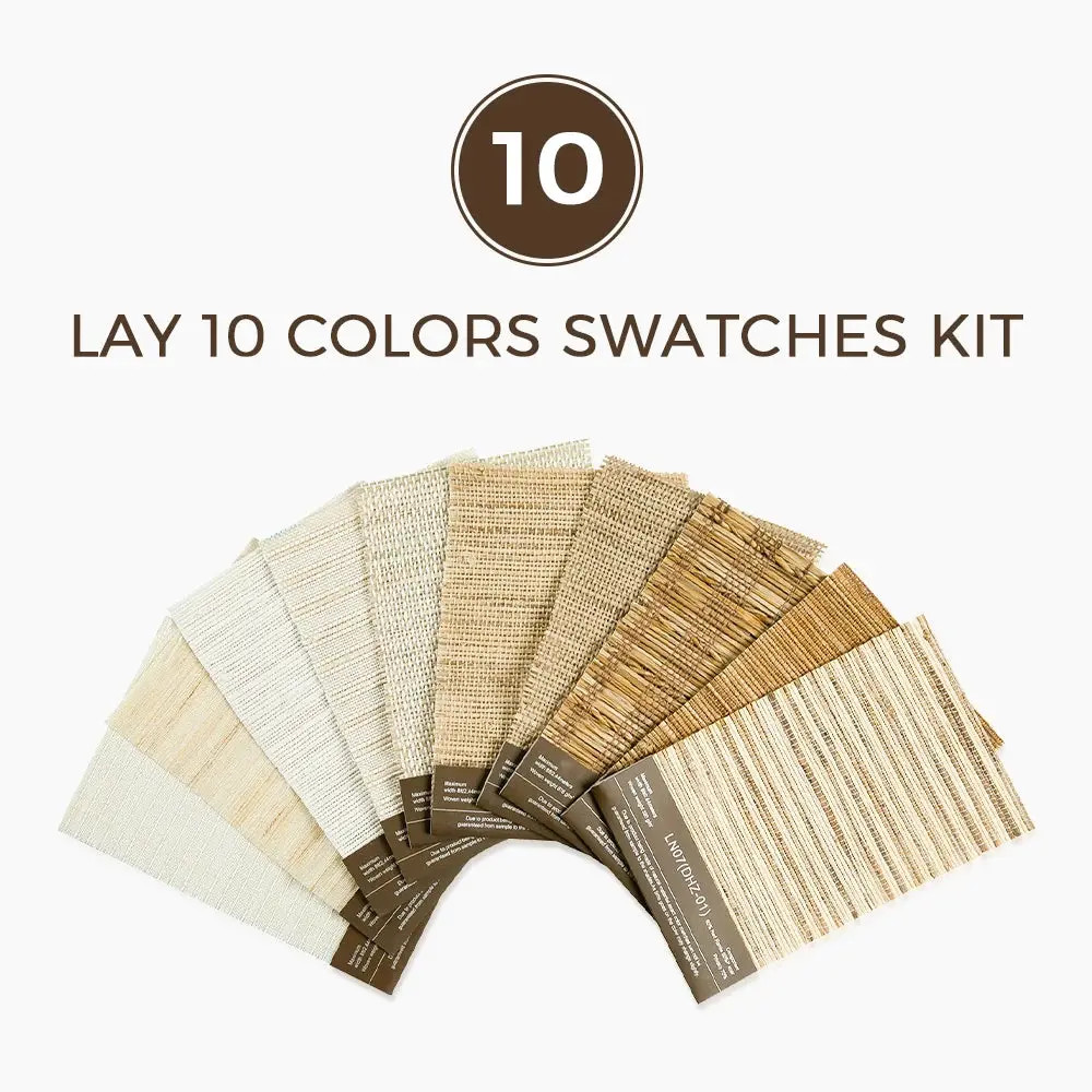 Lay Natural Woven Shade Samples Kit 10 Colors | TWOPAGES