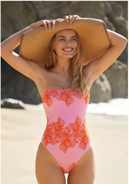 Pretty swimsuit!  One piece swimsuit, beach vacation 

#LTKSeasonal #LTKswim #LTKover40