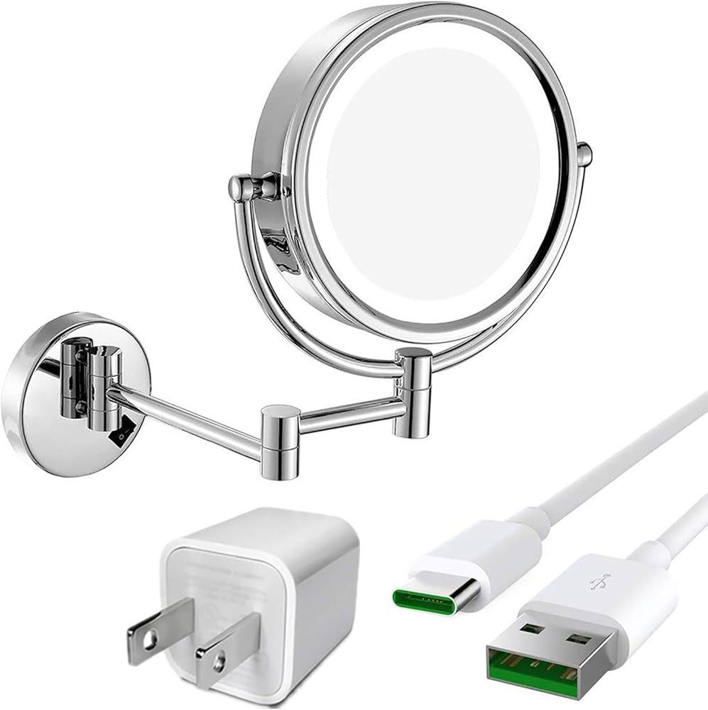 GURUN 8.5 Inch Cordless LED Light Magnifying Makeup Mirror Double Sided Vanity Mirror for Bathroo... | Amazon (US)