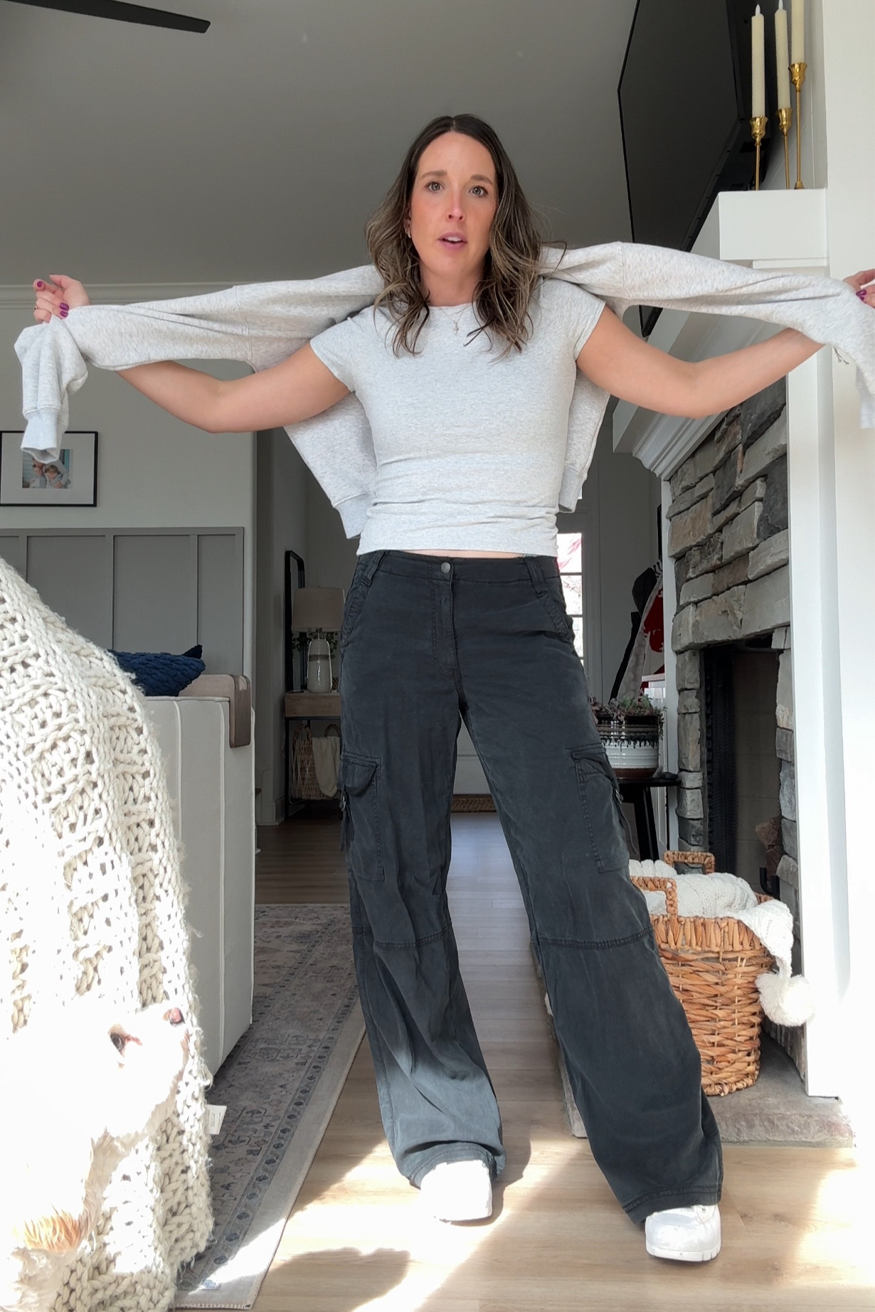 American eagle pants that I’m loving is size up to a 4 so I could wear them low rise. 

#LTKstyletip #LTKSpringSale #LTKSeasonal