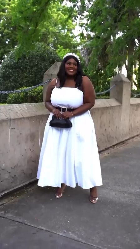 5 Days of White Dresses • Day 2 •  this dress is under $40 and comes in a blue stripe option. Wearing a size 20.

Strapless bra linked as well. Headband is old but I’ve linked something similar 

White dress, spring dresses, wedding rehearsal dress, vacation outfit, plus size fashion

#LTKfindsunder50 #LTKplussize #LTKSeasonal