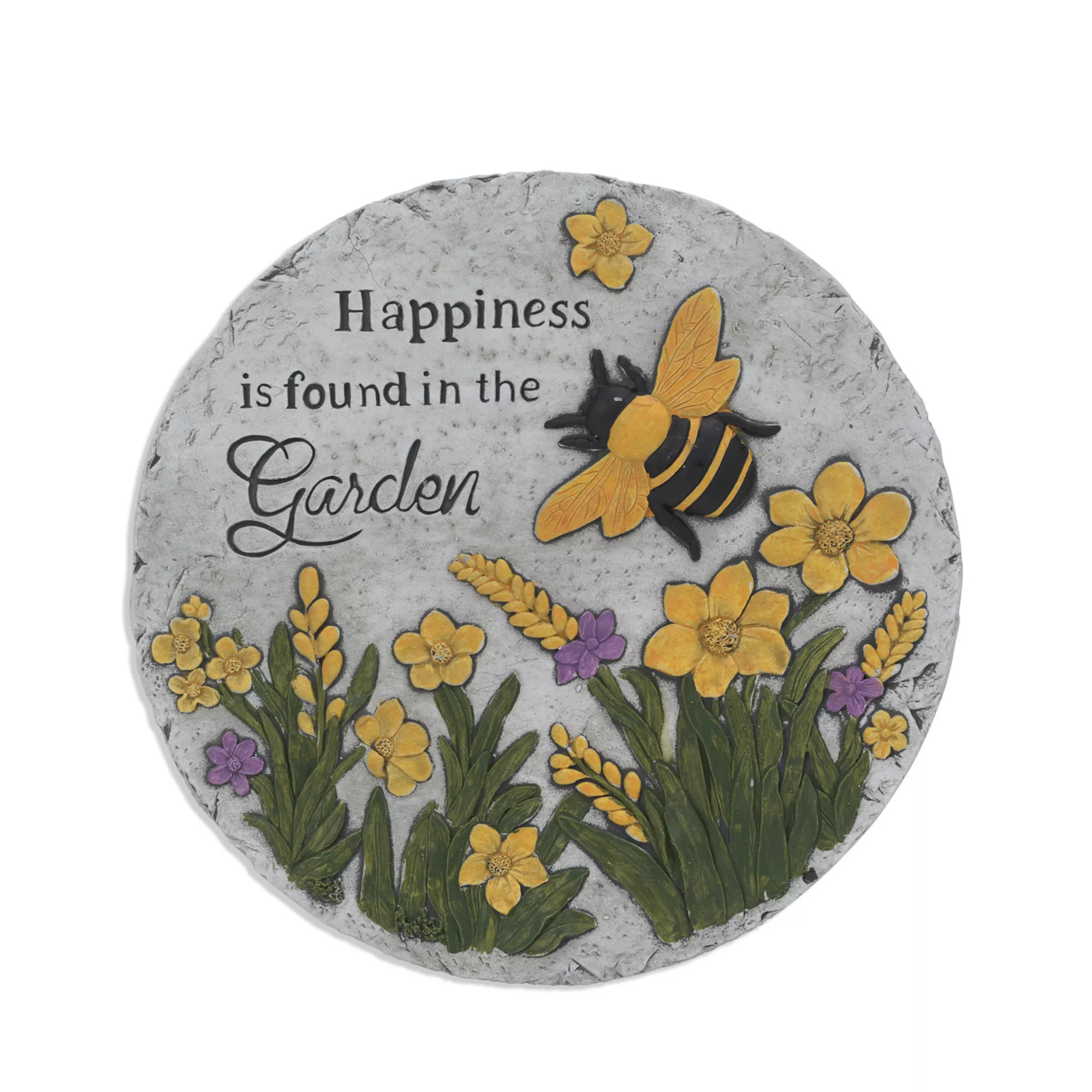Gerson Happiness is Found in the Garden Cement Stepping Stone Outdoor Decor | Kohl's