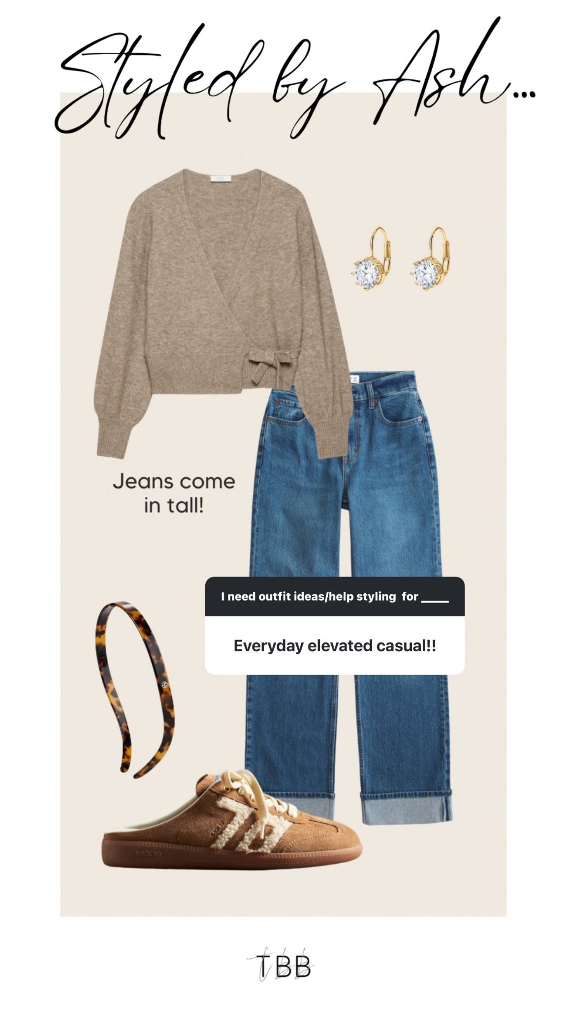 Love this easy and cute outfit for everyday! Jeans are from Abercrombie and come in tall.

#LTKootd #LTKTall #LTKmomlife