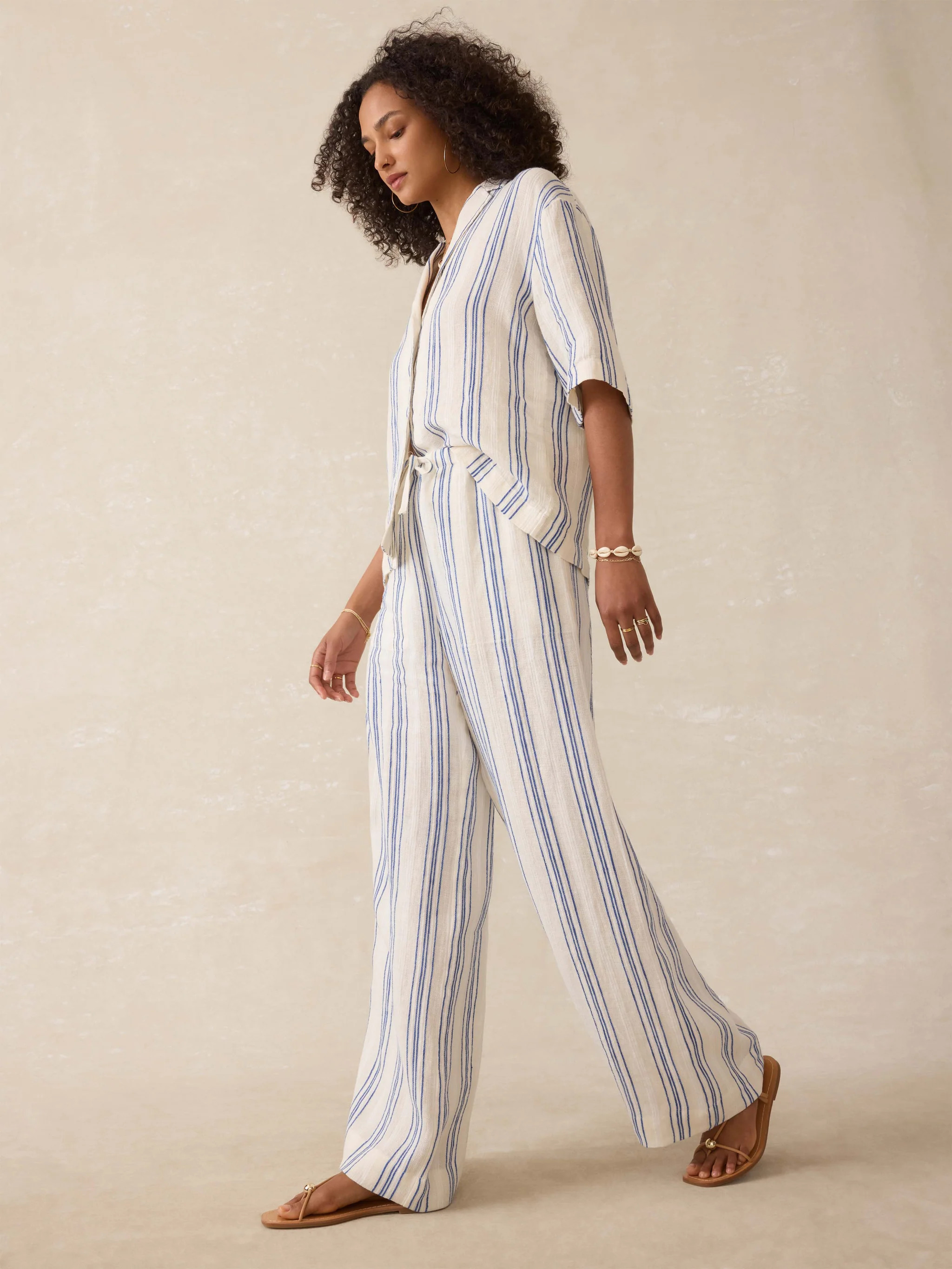 Laidback Palma Linen Pant - Sail Away Stripe | Faherty