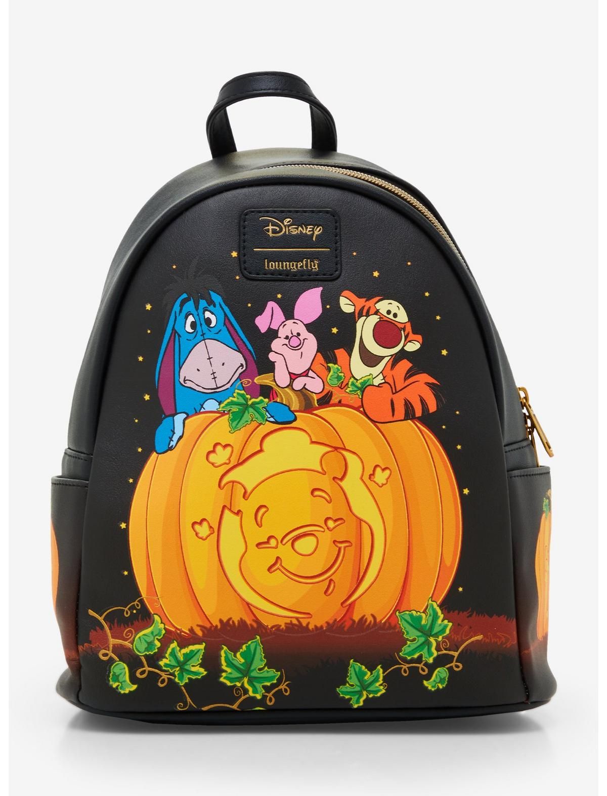 Loungefly Disney Winnie The Pooh Pumpkin Glow-In-The-Dark Mini Backpack | Hot Topic | Hot Topic