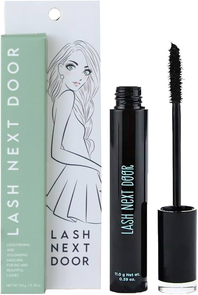 Lash Next Door Water Resistant Mascara Black Volume and Length - No Clump Volumizing Mascara for ... | Amazon (US)