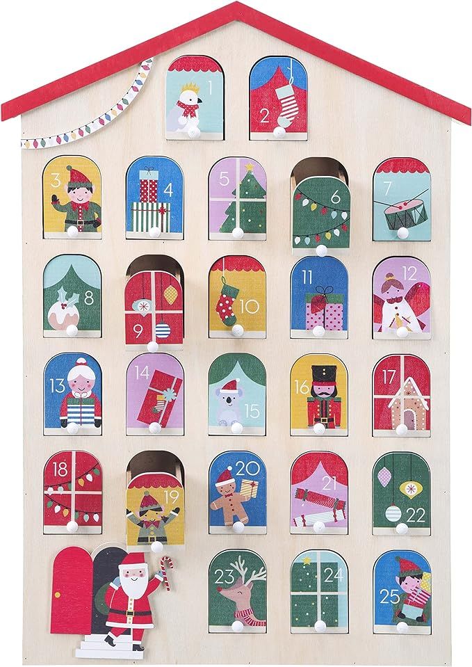 Tool Daily Wooden Advent Calendar, Christmas Reusable Countdown Advent Calendar with 25 Drawers, ... | Amazon (US)