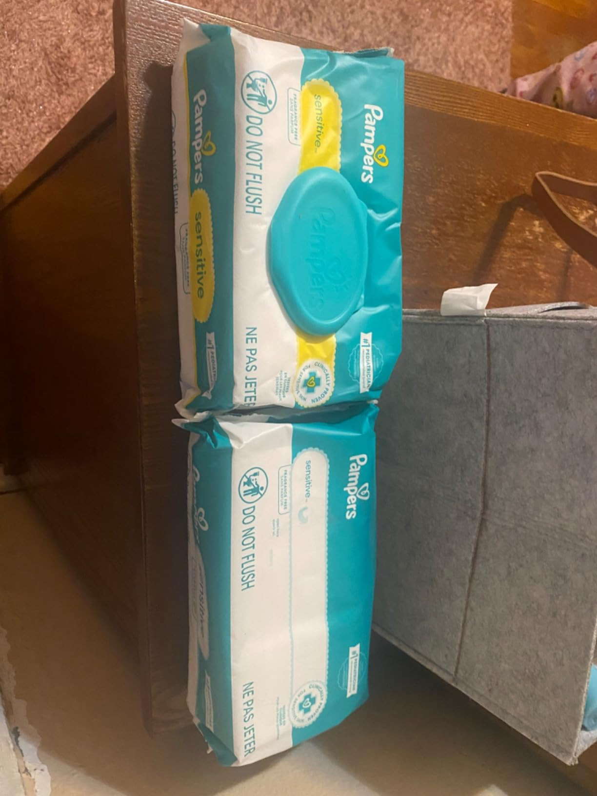 Pampers Sensitive Baby Wipes, 16 Flip-Top Packs, Water Based Wipe, Clinically Proven, Hypoallerge... | Amazon (US)