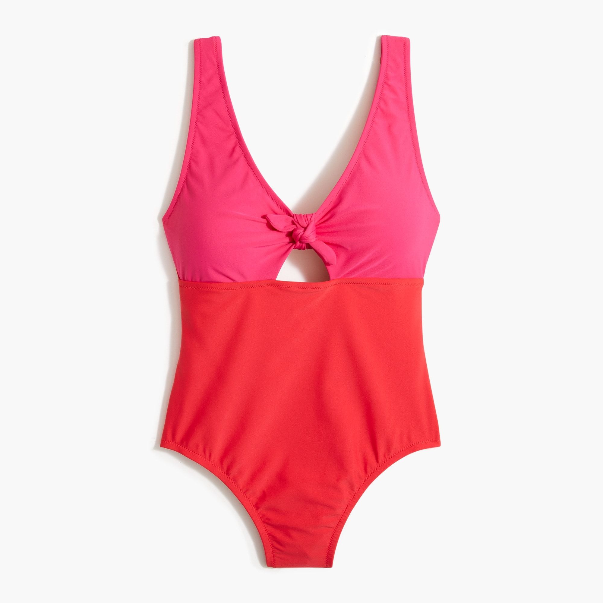 One-piece cutout swimsuit with bow | J.Crew Factory