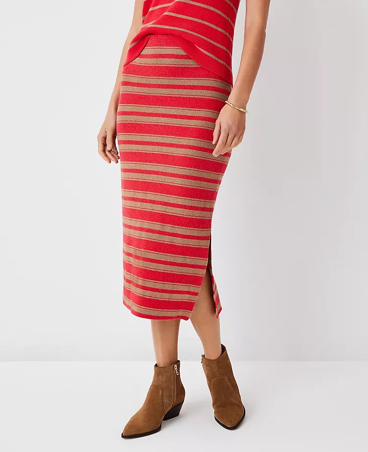 Striped Sweater Pencil Skirt | Ann Taylor | Ann Taylor (US)