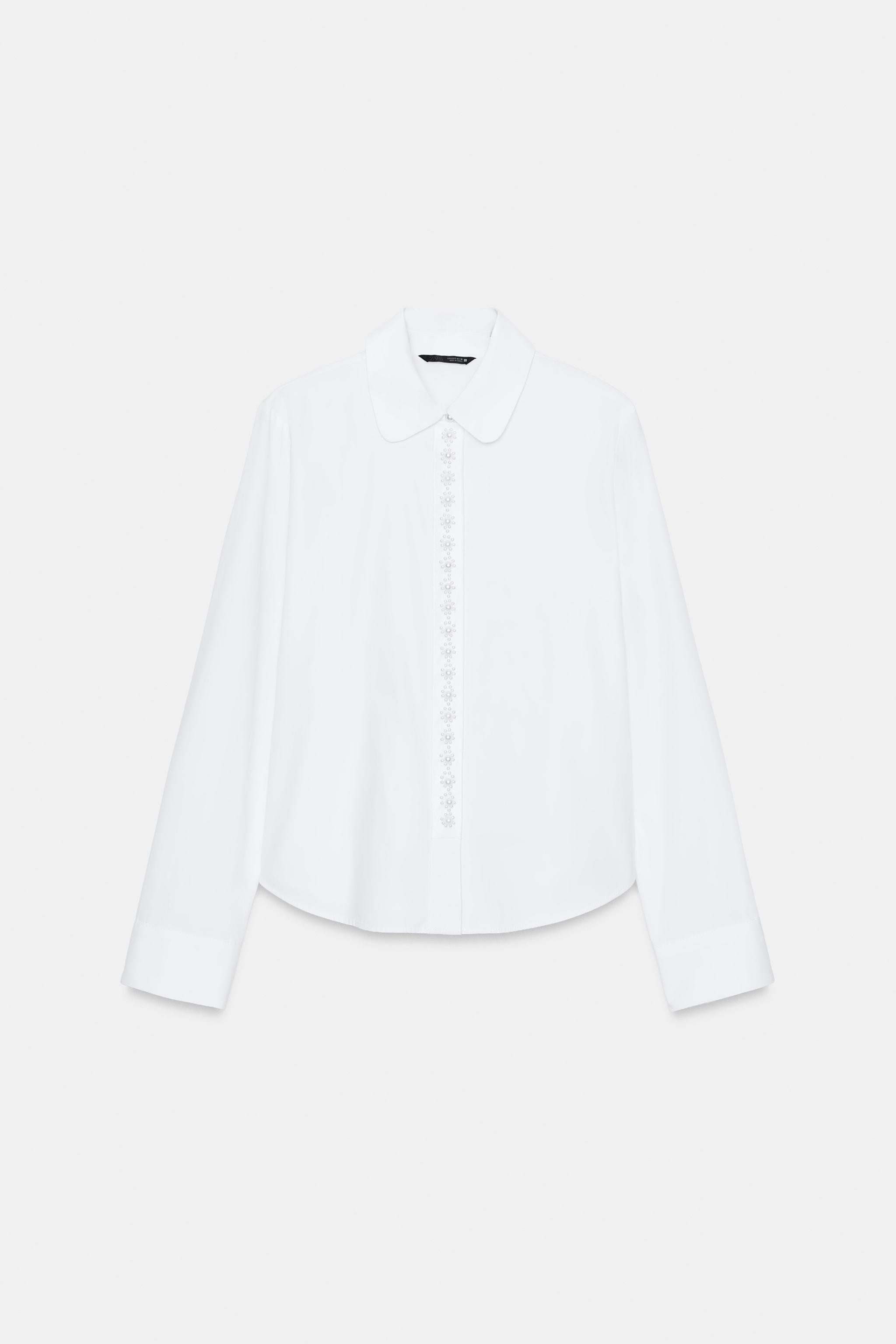 PEARL POPLIN SHIRT | Zara Canada