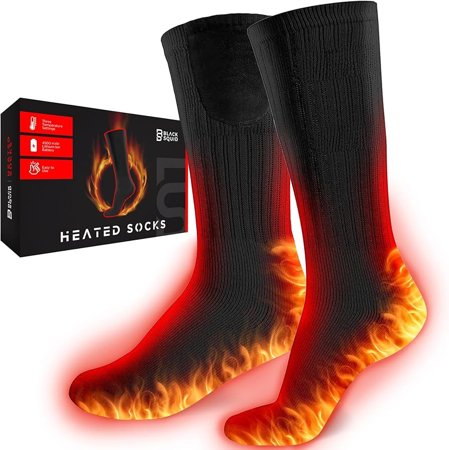 3 HEAT SETTINGS TO KEEP YOUR FEET WARM: The heated socks come with three temperature settings tha... | Amazon (US)